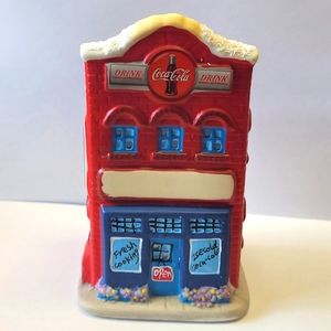 Vintage Ceramic Coca-Cola Coke Restaurant Tea light Candle Holder